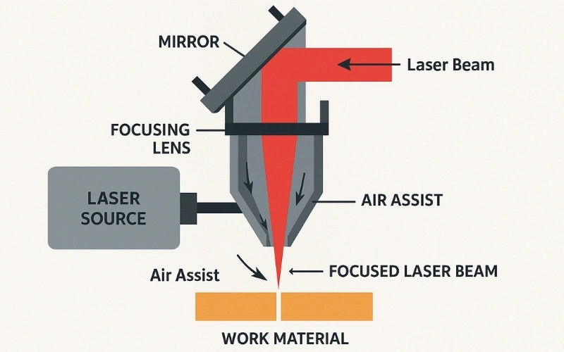 co2 laser cutting process