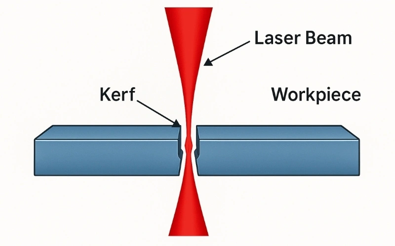 laser cutting kerf