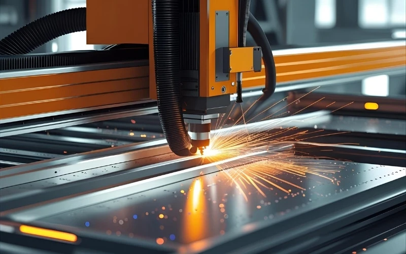 a laser cutting machine cut aluminum