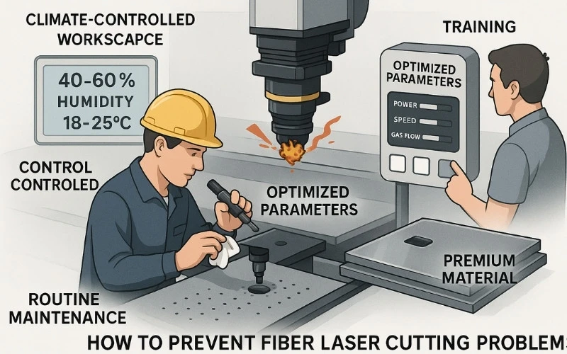 how to prevent fiber laser cutting problems