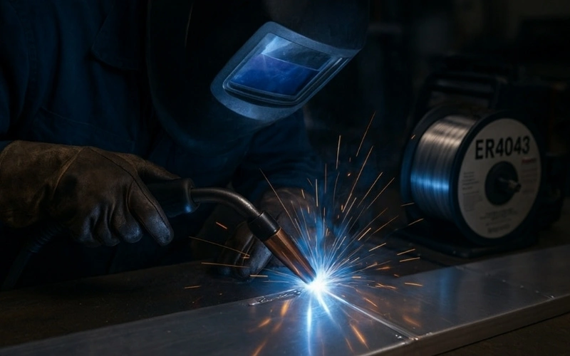 using er4043 wire to mig weld aluminum