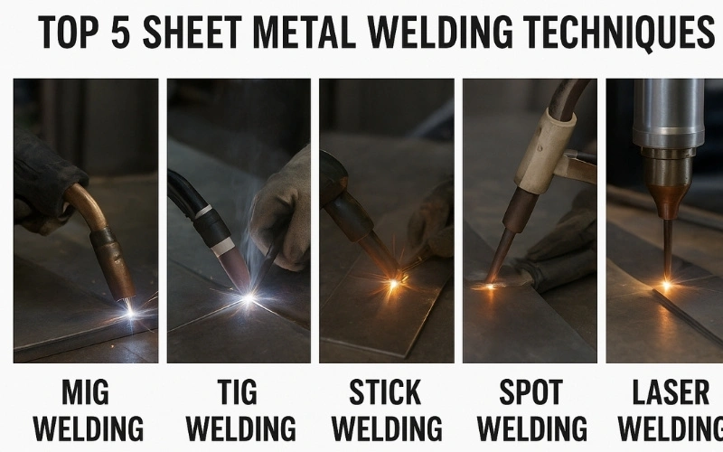 five common sheet metal welding techniques
