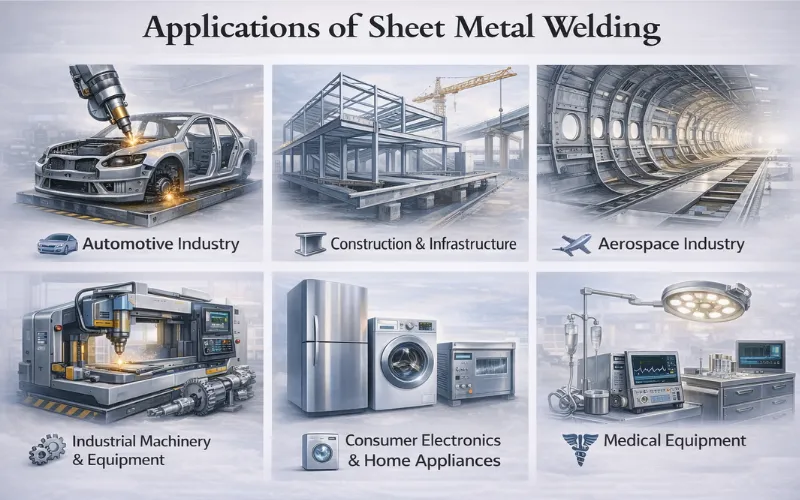 six applications of sheet metal welding
