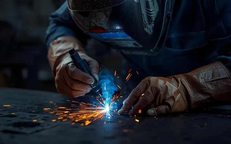example of stick welding