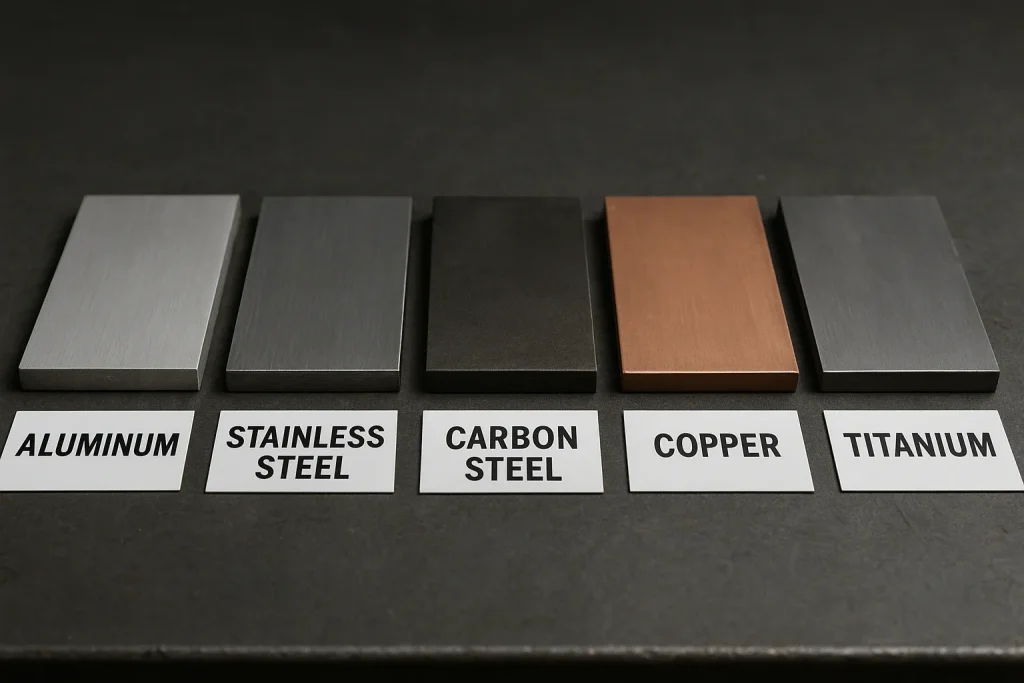 five most common materials for laser welding