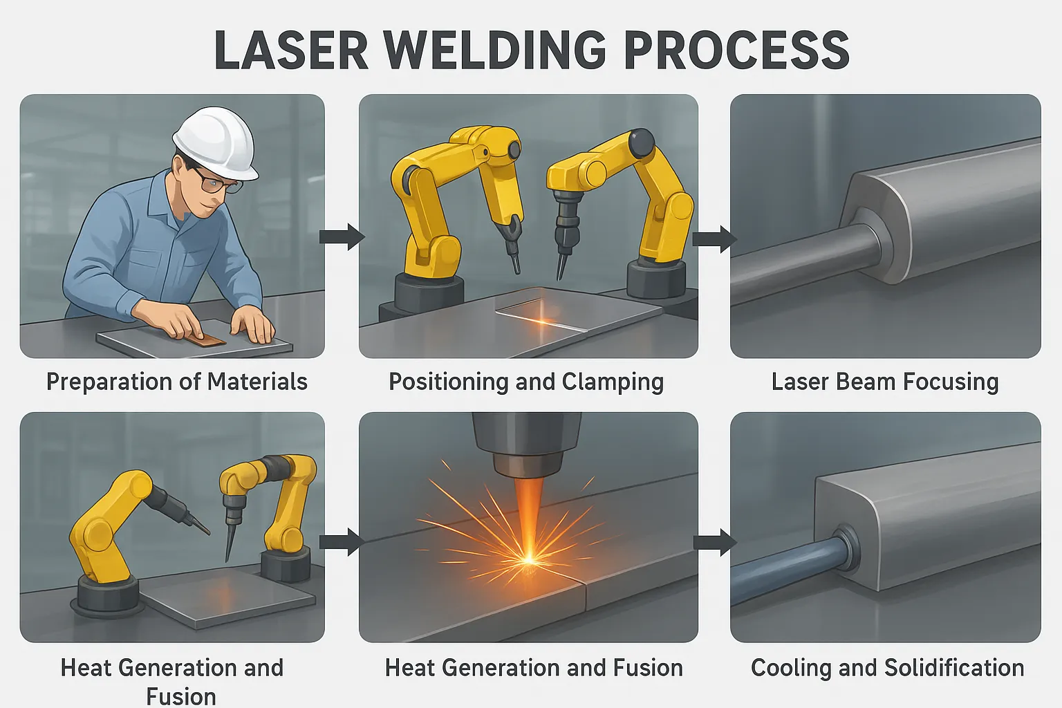 step by step laser welding process