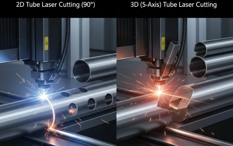 2d vs 3d laser tube cutting