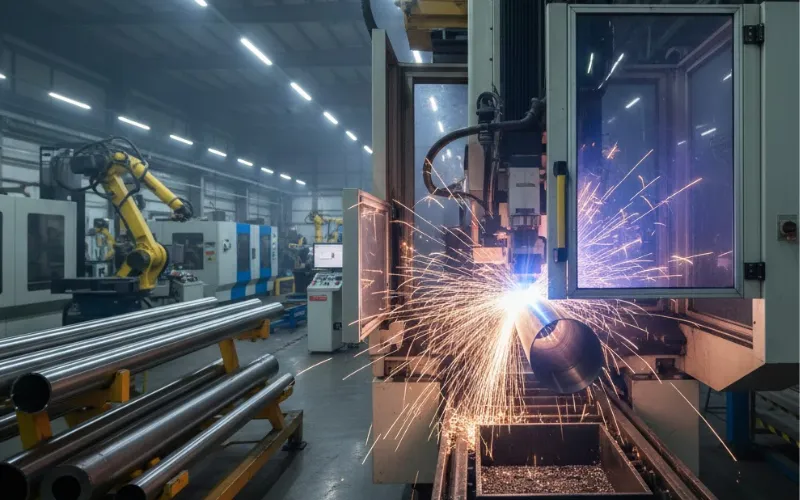 laser tube cutting in vietnam factory