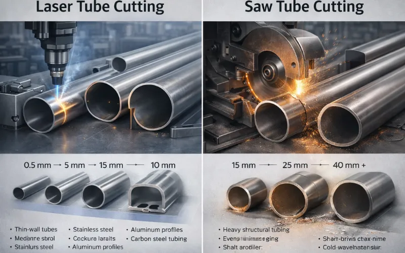 material for laser and saw tube cutting